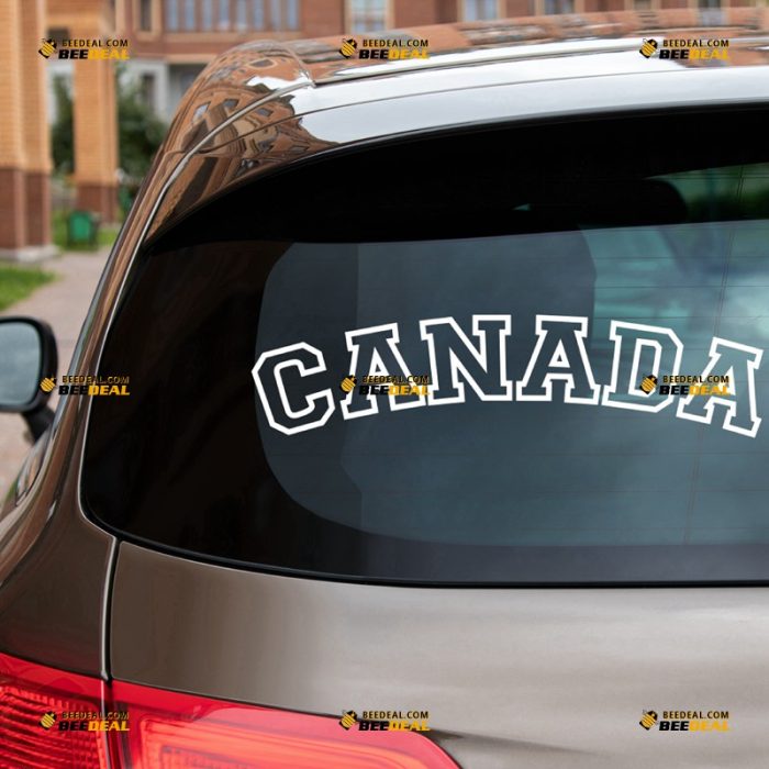 Canada Sticker Decal Vinyl Lettering – For Car Truck Bumper Bike Laptop – Custom, Choose Size Color – Die Cut No Background