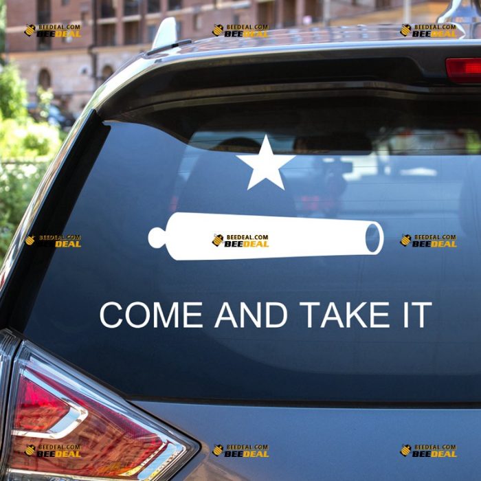 Come And Take It Sticker Decal Vinyl, Spartan Molon Labe – For Car Truck Bumper Bike Laptop – Custom, Choose Size Color – Die Cut No Background 7431250