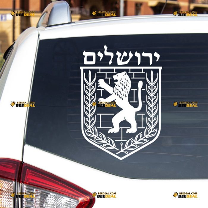 Jerusalem Sticker Decal Vinyl, City Emblem – For Car Truck Bumper Bike Laptop – Custom, Choose Size Color – Die Cut No Background 7331625