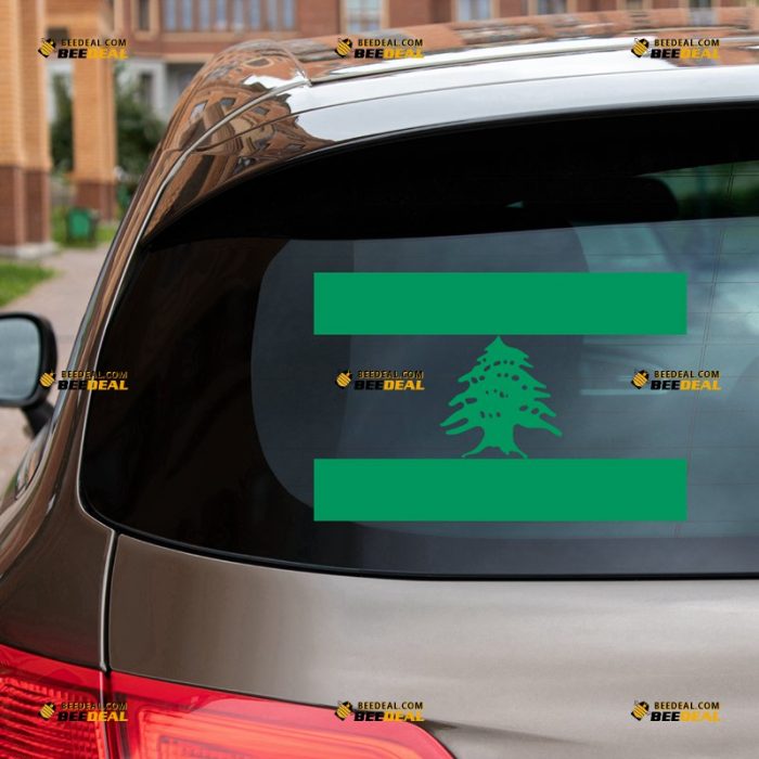 Lebanon Sticker Decal Vinyl, Cedar Flag, Single Color – For Car Truck Bumper Bike Laptop – Custom, Choose Size Color – Die Cut No Background 7431802