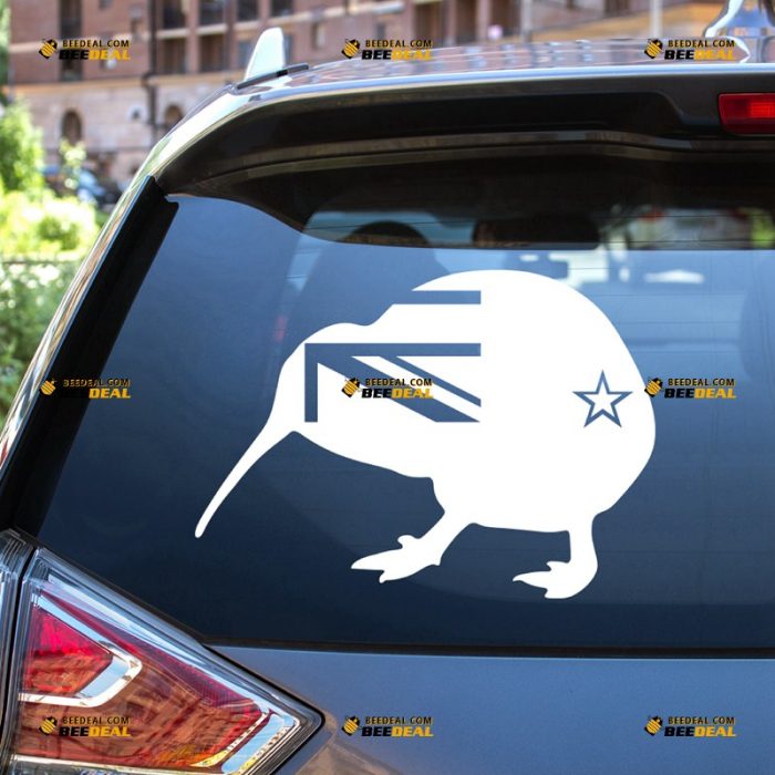 Kiwi Bird Sticker Decal Vinyl, Animal Silhouette, New Zealand Flag – For Car Truck Bumper Bike Laptop – Custom, Choose Size Color – Die Cut No Background 7332218