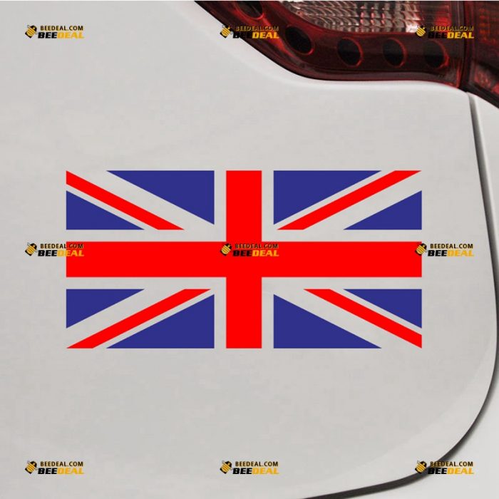 Union Jack Sticker Decal Vinyl, UK British Flag – For Car Truck Bumper Bike Laptop – Custom, Choose Size – Die Cut No Background 7331447