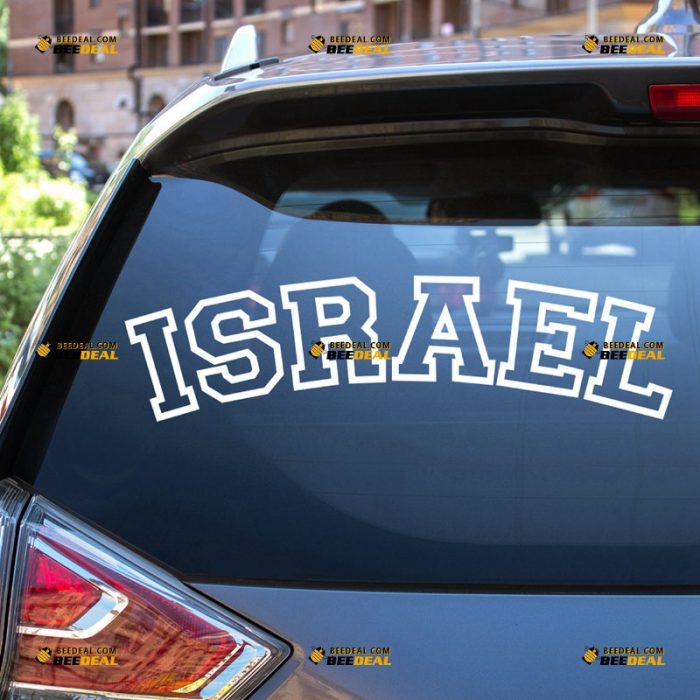 Israel Sticker Decal Vinyl, Lettering – For Car Truck Bumper Bike Laptop – Custom, Choose Size Color – Die Cut No Background 7331546