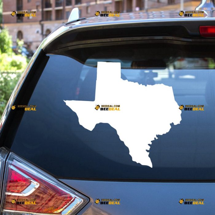 Texas Sticker Decal Vinyl, American State Map Outline – For Car Laptop Window Boat – Custom, Choose Size Color – Die Cut No Background 7431231