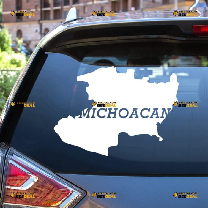 Michoacan Sticker Decal Vinyl, Mexican State Map Outline Mich – For Car Truck Bumper Bike Laptop – Custom, Choose Size Color – Die Cut No Background 7431149