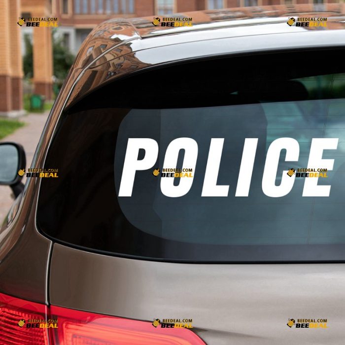 POLICE Sticker Decal Vinyl – For Car Truck Bumper Bike Laptop – Custom, Choose Size Color – Die Cut No Background 7431238