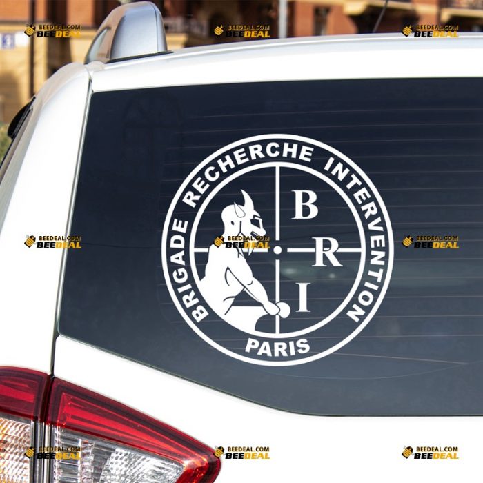 BRI Sticker Decal Vinyl, Research And Intervention Brigade, French Police – For Car Truck Bumper Bike Laptop – Custom, Choose Size Color – Die Cut No Background 7432133