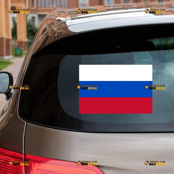 Russia Sticker Decal Vinyl, Russian Flag – For Car Truck Bumper Bike Laptop – Custom, Choose Size – Die Cut No Background 7432240