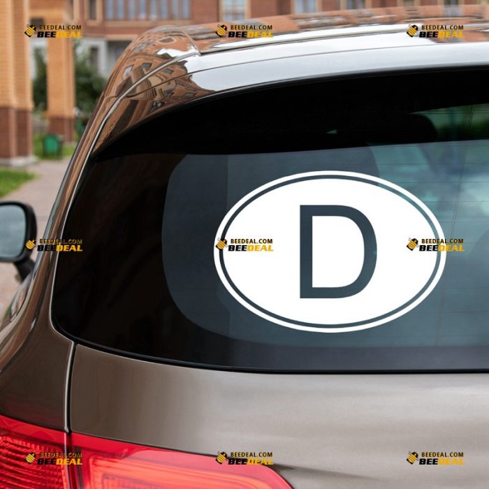 Germany Sticker Decal Vinyl, German Oval Country Code D – For Car Truck Bumper Bike Laptop – Custom, Choose Size Color – Die Cut No Background 7432251