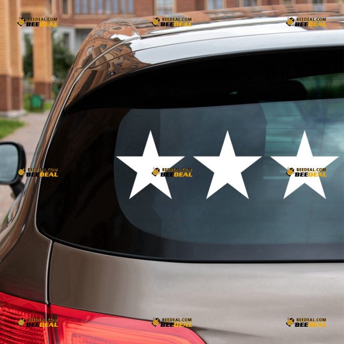 Army Star Sticker Decal Vinyl, 3 Stars – For Car Truck Bumper Window – Custom, Choose Size Color – Die Cut No Background 7232102