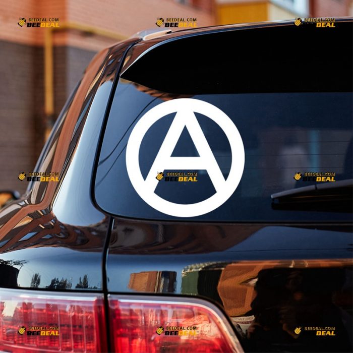 Anarchy Sticker Decal Vinyl, Anarchism Symbol, Circle – For Car Truck Bumper Bike Laptop – Custom, Choose Size Color – Die Cut No Background 62932125