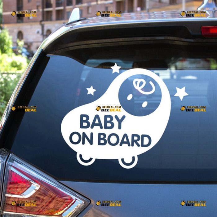 Baby On Board Sticker Decal Vinyl, Kid In Car – For Car Truck Bumper Window – Custom, Choose Size Color – Die Cut No Background 63031657