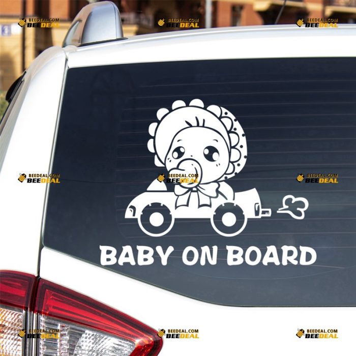 Baby On Board Sticker Decal Vinyl, Kids In Car – For Car Truck Bumper Window – Custom, Choose Size Color – Die Cut No Background 63031533