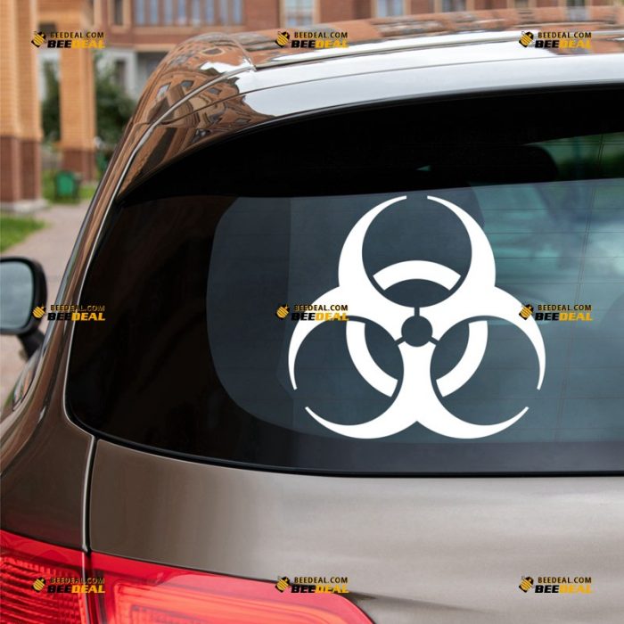 Biohazard Sticker Decal Vinyl, Warning Triangle Sign – Custom, Choose Size Color – Die Cut No Background 62932129