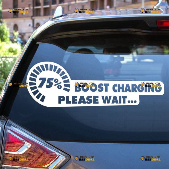 Boosting Please Wait Sticker Decal Vinyl, Boost Charging – For Car Truck Bumper Window – Custom, Choose Size Color – Die Cut No Background 62932145