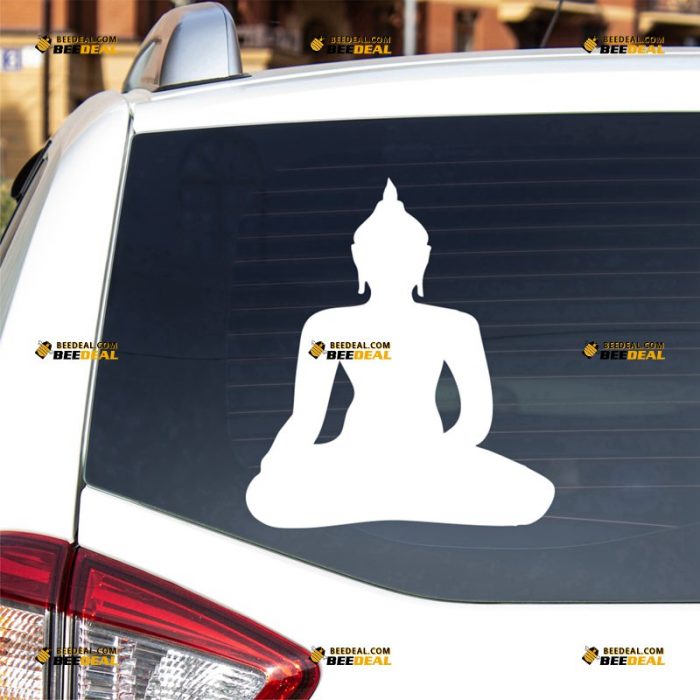 Buddha Sticker Decal Vinyl, Silhouette, Buddhism – For Car Truck Bumper Bike Laptop – Custom, Choose Size Color – Die Cut No Background 62931913