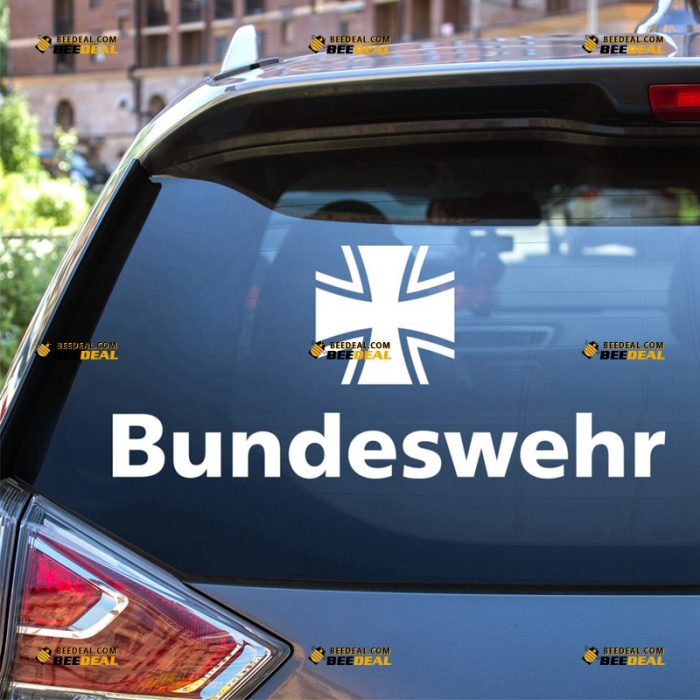 Iron Cross Sticker Decal Vinyl, Bundeswehr Military, Germany Army Deutschland – For Car Truck Bumper Bike Laptop – Custom, Choose Size Color – Die Cut No Background 7232114