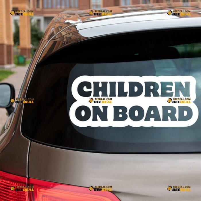 Children On Board Sticker Decal Vinyl, Kids On Board – For Car Truck Bumper Window – Custom, Choose Size Color – Die Cut No Background 63031541