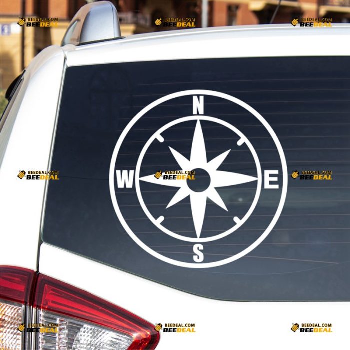 Compass Sticker Decal Vinyl – Fit For Ford Chevy GMC Toyota Jeep Car Pickup Truck – Custom, Choose Size Color – Die Cut No Background 62931327