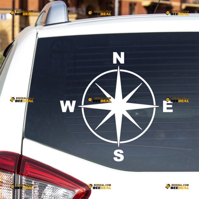 Compass Sticker Decal Vinyl – For Car Truck Pickup – Custom, Choose Size Color – Die Cut No Background 62931245