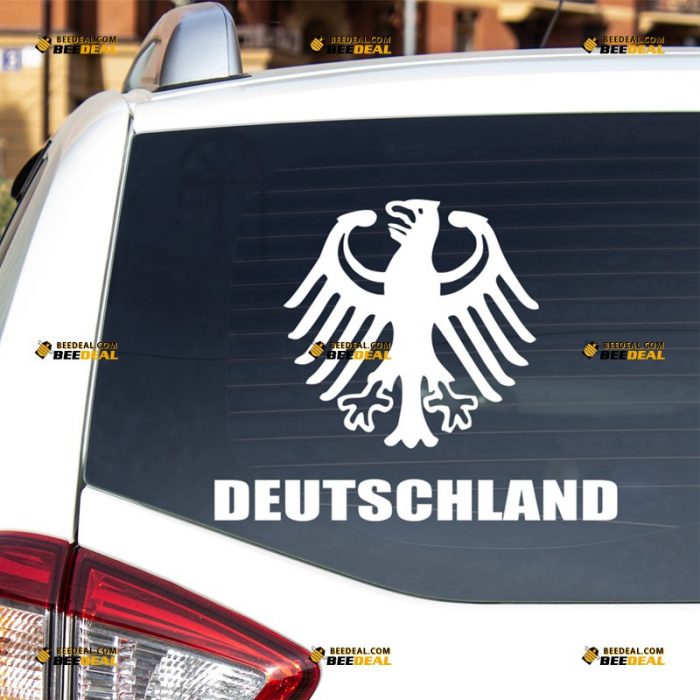 German Eagle Sticker Decal Vinyl, Bundesadler, Federal Eagle Variant, Deutschland – For Car Truck Bumper Bike Laptop – Custom, Choose Size Color – Die Cut No Background 7231540