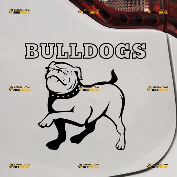 English Bulldog Sticker Decal Vinyl, Cute Puppy Silhouette – For Car Truck Bumper Bike Laptop – Custom, Choose Size Color – Die Cut No Background 62932209