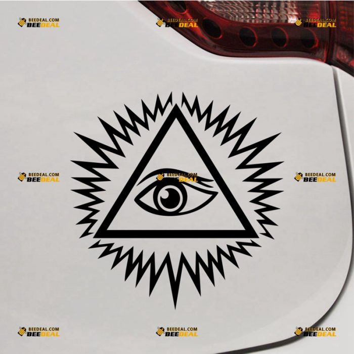 Eye Of Providence Sticker Decal Vinyl, All-seeing Eye Of God – For Car Truck Bumper Bike Laptop – Custom, Choose Size Color – Die Cut No Background 62931901