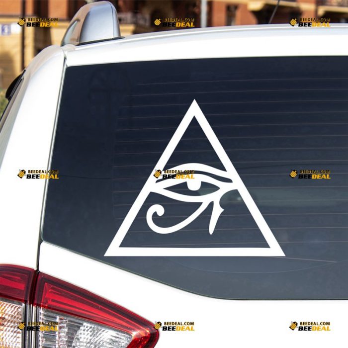 Eye of RA Sticker Decal Vinyl, Eye of Re, Egyptian God – For Car Truck Bumper Bike Laptop – Custom, Choose Size Color – Die Cut No Background 62931839