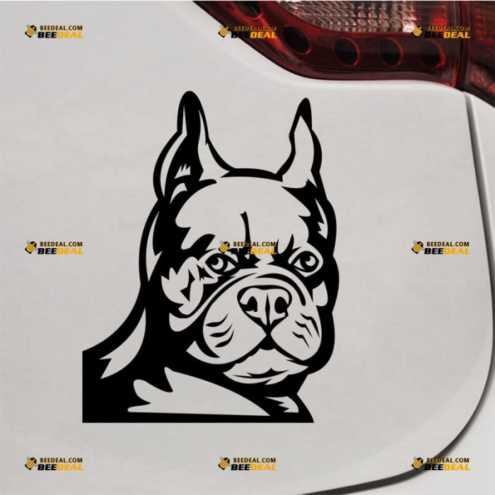 French Bulldog Sticker Decal Vinyl, Cute Puppy Silhouette – For Car Truck Bumper Bike Laptop – Custom, Choose Size Color – Die Cut No Background 62932210