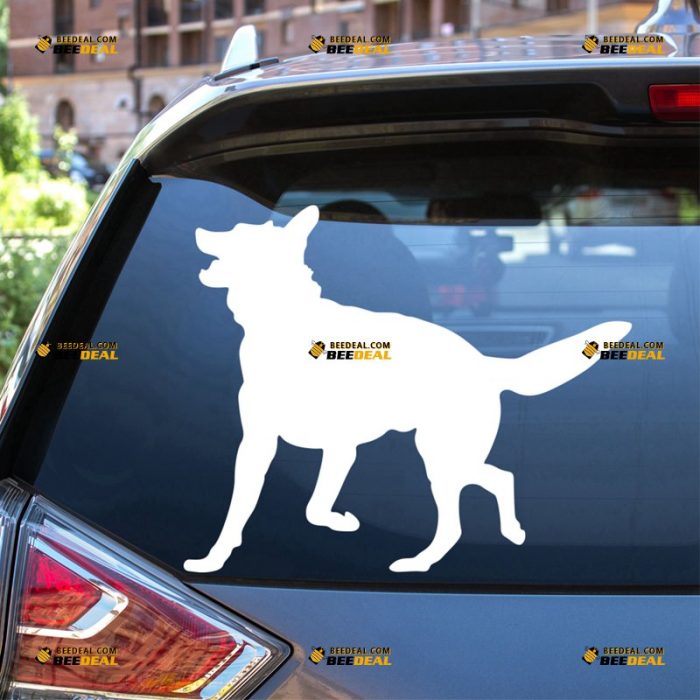 German Shepherd Sticker Decal Vinyl, Dog Outline, K9 Unit – For Car Truck Bumper Bike Laptop – Custom, Choose Size Color – Die Cut No Background 62932206