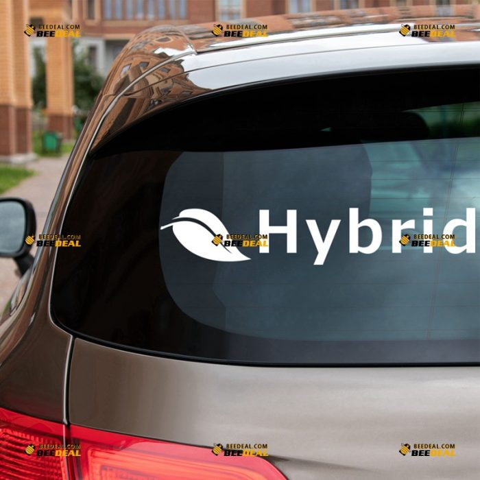 Hybrid Sticker Decal Vinyl, Powered By – For Car Truck Van SUV – Custom, Choose Size Color – Die Cut No Background 62931109