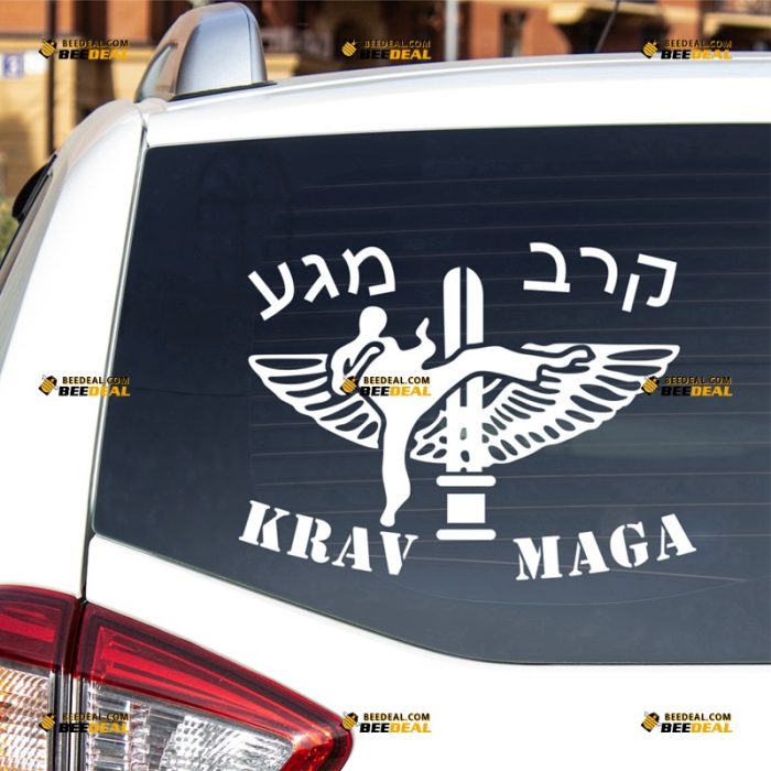 Krav Maga Sticker Decal Vinyl, Combat, IDF Israel Defense Force – For Car Truck Bumper Bike Laptop – Custom, Choose Size Color – Die Cut No Background 7232342