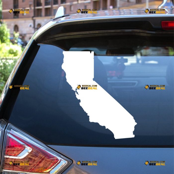 California Sticker Decal Vinyl, Cali State Map Outline – For Car Truck Bumper Bike Laptop – Custom, Choose Size Color – Die Cut No Background 7231853