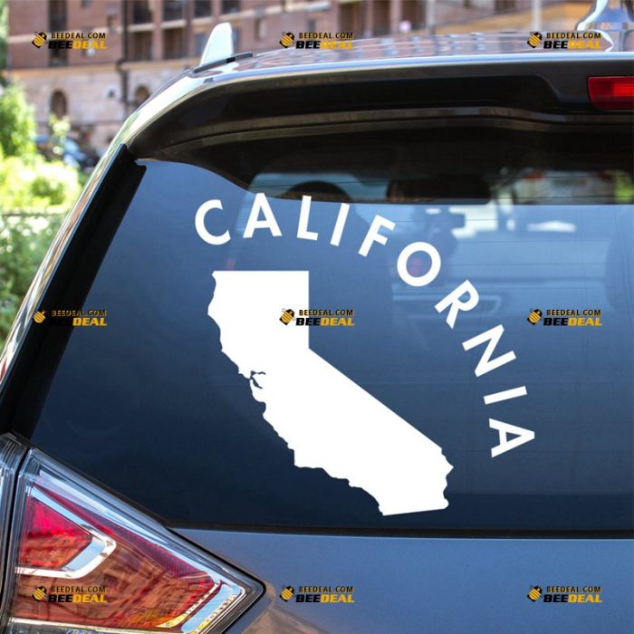 California Sticker Decal Vinyl, Cali State Map Outline – For Car Truck Bumper Bike Laptop – Custom, Choose Size Color – Die Cut No Background 7231858