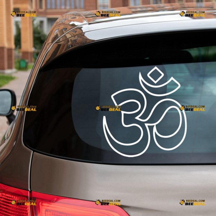 Om Sticker Decal Vinyl, Aum Ohm, Yoga Hindu Buddha – For Car Truck Bumper Bike Laptop – Custom, Choose Size Color – Die Cut No Background 62931407