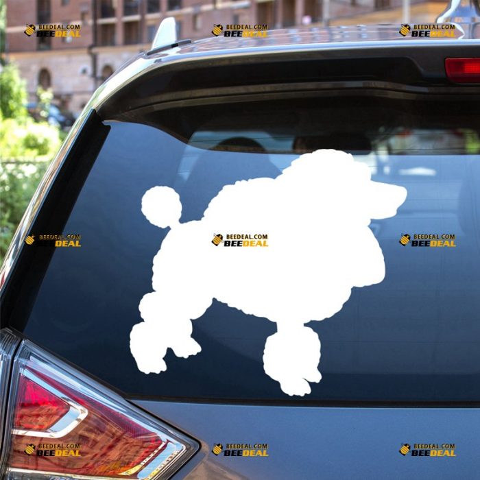 Poodle Sticker Decal Vinyl, Dog Outline – For Car Truck Bumper Bike Laptop – Custom, Choose Size Color – Die Cut No Background 62932201