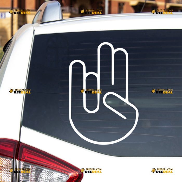 Shocker Sticker Decal Vinyl, Hand Gesture – For Car Truck Bumper Bike Laptop – Custom, Choose Size Color – Die Cut No Background 62932054