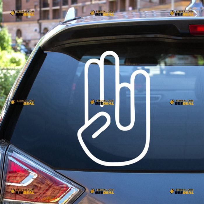 Shocker Sticker Decal Vinyl, Hand Gesture – For Car Truck Bumper Bike Laptop – Custom, Choose Size Color – Die Cut No Background 62932055