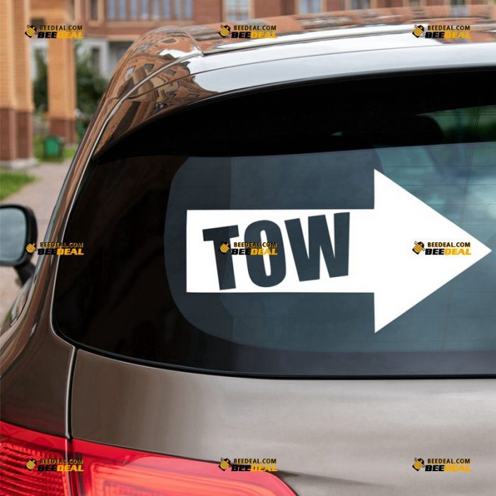 Tow Arrow Sticker Decal Vinyl – For Car Truck Van SUV – Custom, Choose Size Color – Die Cut No Background 62932102