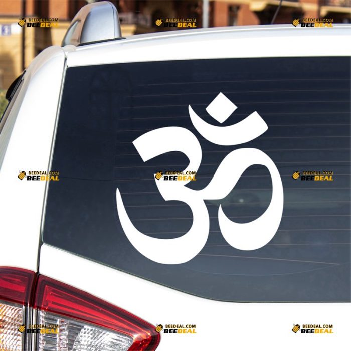 Om Sticker Decal Vinyl, Aum Ohm, Yoga Hindu Buddha – For Car Truck Bumper Bike Laptop – Custom, Choose Size Color – Die Cut No Background 62931912