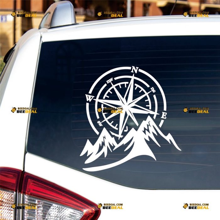 Compass Sticker Decal Vinyl, 4×4 4WD, Off Road, Mountain, Fit For Jeep Ford Chevy Toyota Car Truck – Custom, Choose Size Color – Die Cut No Background 062831226