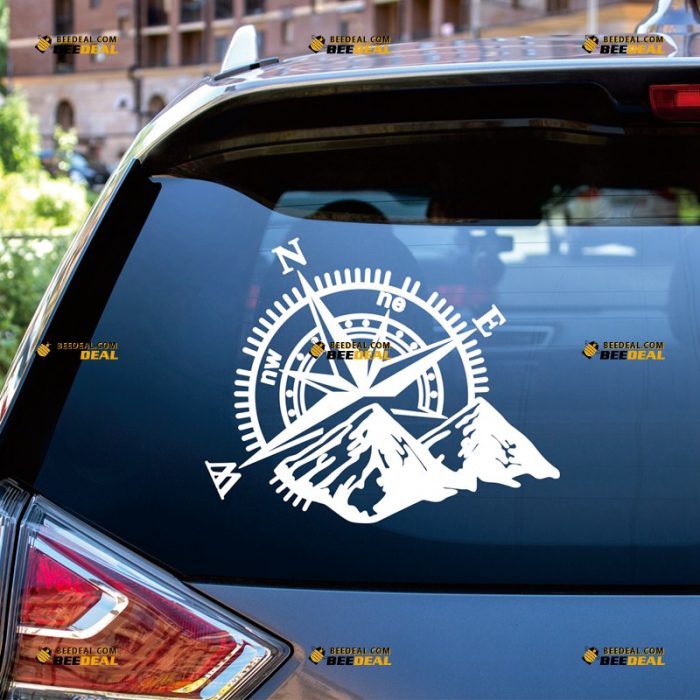 Compass Sticker Decal Vinyl, 4×4 4WD, Off Road, Mountain, Fit For Jeep Ford Chevy Toyota Car Truck – Custom, Choose Size Color – Die Cut No Background 062831227