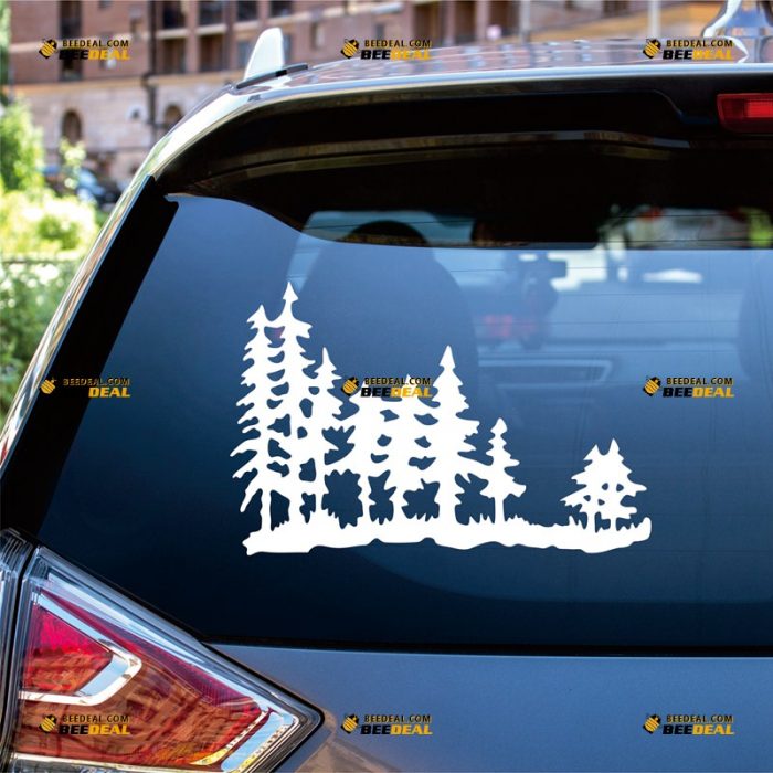 Sitka Spruce Sticker Decal Vinyl, Alaska Picea Sitchensis Tree Forest – For Car Truck Bumper Bike Laptop – Custom, Choose Size Color – Die Cut No Background 062831530