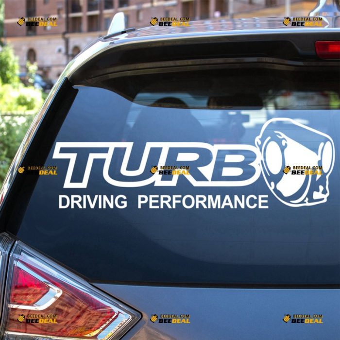 Turbo Sticker Decal Vinyl, Driving Performance – For Car Truck Van SUV – Custom, Choose Size Color – Die Cut No Background 62930950