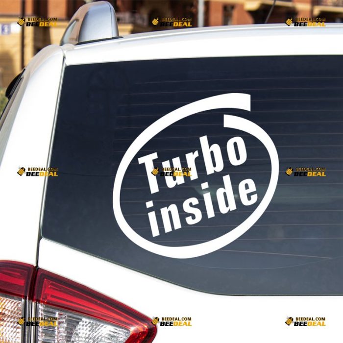 Turbo Inside Sticker Decal Vinyl, Circle – For Car Truck Van SUV – Custom, Choose Size Color – Die Cut No Background 62931010