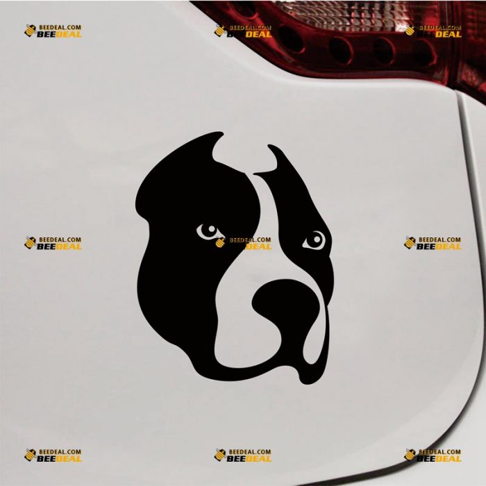 Boxer Sticker Decal Vinyl, Dog Head – Custom Choose Size Color – For Car Laptop Window Boat – Die Cut No Background 062631217