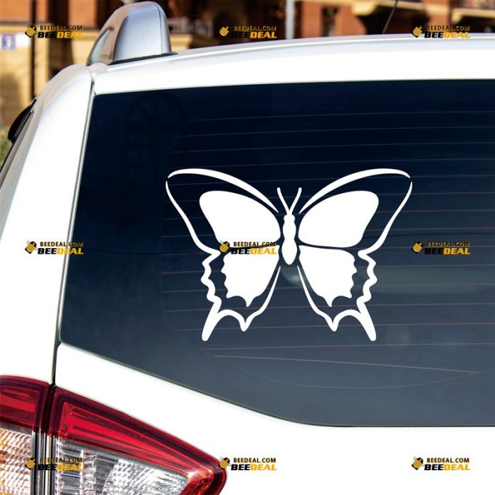 Butterfly Sticker Decal Vinyl, Outline – Custom Choose Size Color – For Car Laptop Window Boat – Die Cut No Background 062631316