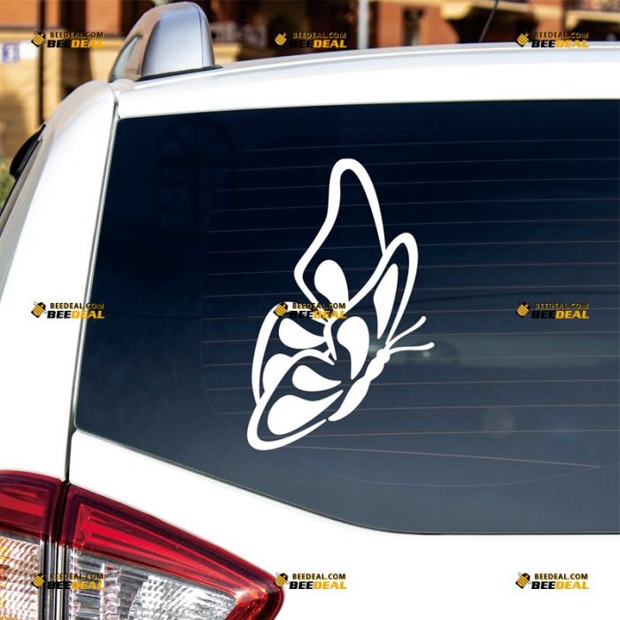 Butterfly Sticker Decal Vinyl – Custom Choose Size Color – For Car Laptop Window Boat – Die Cut No Background 062631306