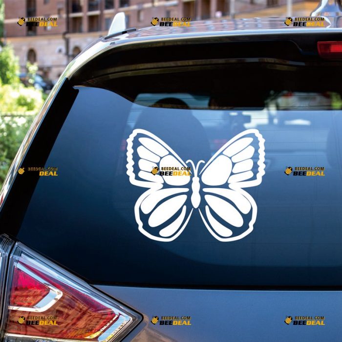 Butterfly Sticker Decal Vinyl – Custom Choose Size Color – For Car Laptop Window Boat – Die Cut No Background 062631307