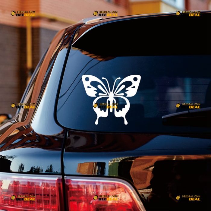 Butterfly Sticker Decal Vinyl, Outline – Custom Choose Size Color – For Car Laptop Window Boat – Die Cut No Background 062631318